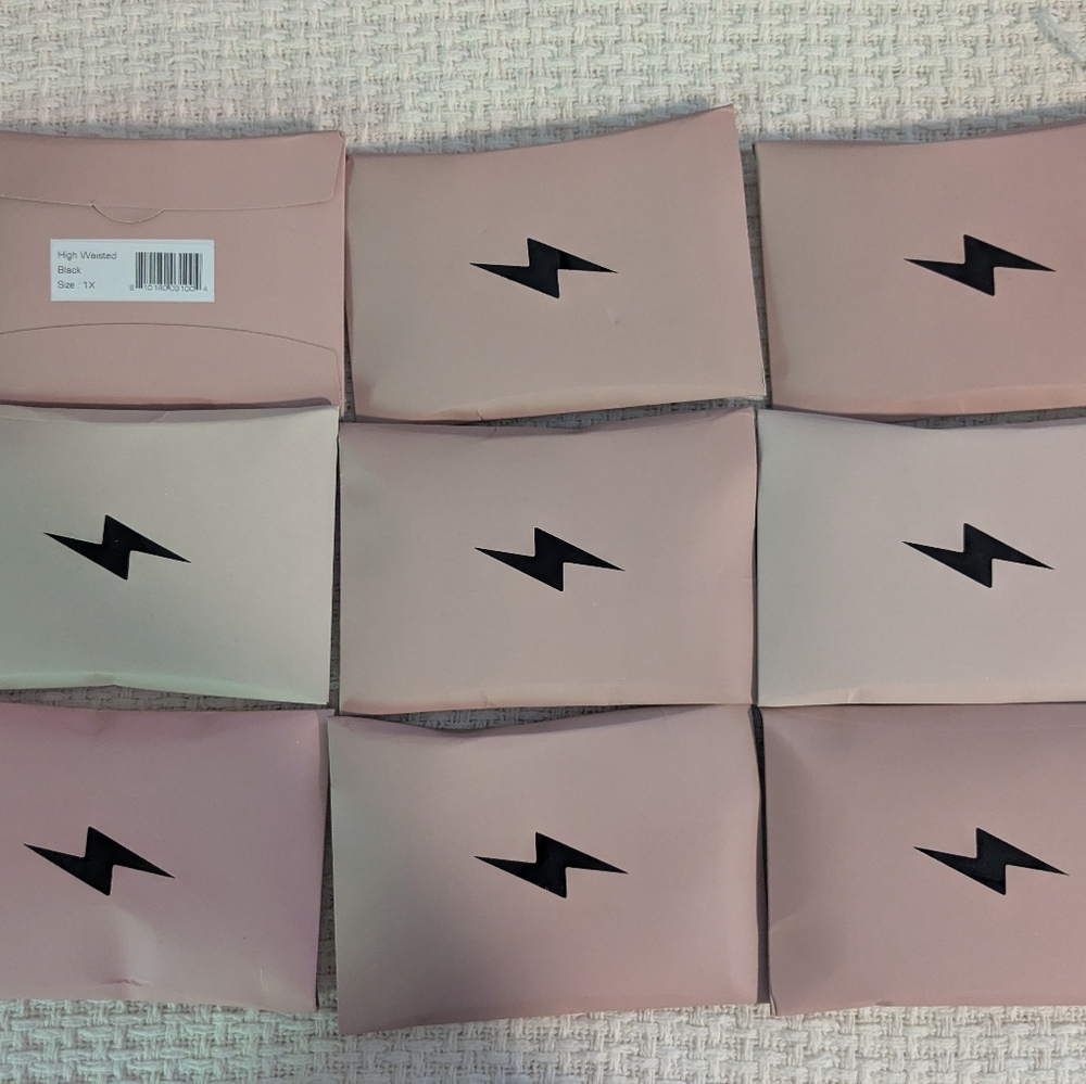 9 Pairs of EBY High-Waisted Black Bikini Bottoms - size 1X - Picture 4 of 4